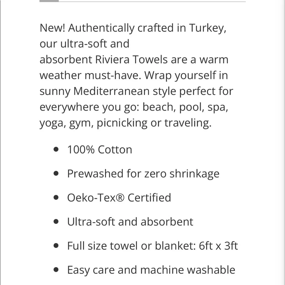 feelgoodz Turkish Towel Premium Cotton, color is Lavender